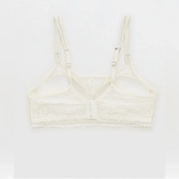 AERIE REAL POWER WIRELESS PUSH UP JOY LACE BRA 34C NWT - Picture 5 of 8